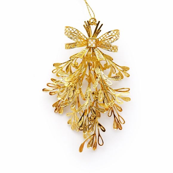 Danbury Mint Gold Christmas Ornaments Lot Nativity Mitten Scroll Filigree - Picture 2 of 6